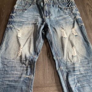 Men's Slim Fit Distressed Denim Jeans